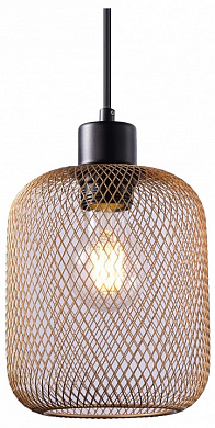 подвесной светильник с перфорированным абажуром черный