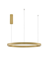 Triac Dimmable Brushed Gold Aluminium & Acrylic LED 77 Watt 220-240 Volt 3326Lm 3000K IP20 Light Up & Down D:80 H 150 cm