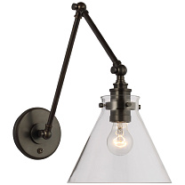Parkington Double Library Wall Light бронза с прозрачным стеклом