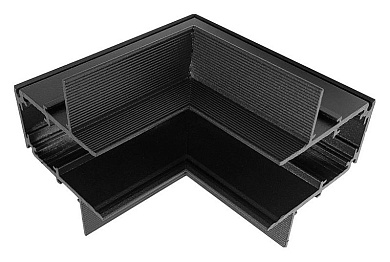 внутренний угловой соединитель черного цвета для магнитного трека