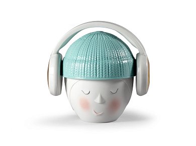 Фарфоровая шкатулка-голова в наушниках Lee Headphones Lladro 01009383