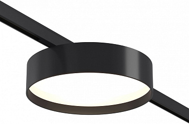 потолочный накладной светильник с круглым корпусом и рассеянным световым потоком для магнитного трека 48V