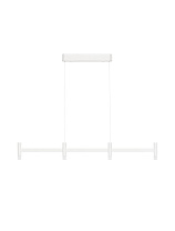 Triac Dimmable Sandy White Aluminium & Acrylic LED 17 Watt 220-240 Volt 1364Lm IP20 3000K L:75 W:3.5 H:185 cm