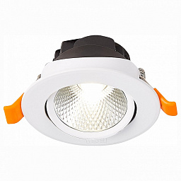 ST211.548.06.24 ST-Luce Miro точечный потолочный светильник с регулируемым углом свечения и белой рамкой