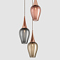 Retro - Plain, 3 Drop Cluster подвесной светильник, Rothschild & Bickers