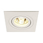 199991 SLV PIREQ GU10 SQUARE downlight matt white встраиваемый потолочный даунлайт — фото 2