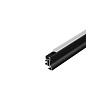 SLV 214010 GLENOS F-2340 200 профиль-плинтус накладной, 2 m, с экраном, черный — фото 2