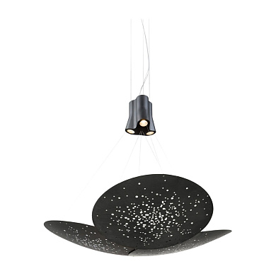 подвесной светильник с металлическим плафоном овальной формы IP40