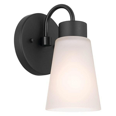 Erma 4.25" 1 Light Wall Sconce Black настенный светильник 52445BK Kichler