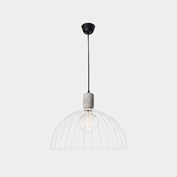 00-6414-DC-14 Leds C4 Contrast подвесной светильник с куполообразным абажуром белого цвета