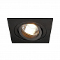 113481 SLV NEW TRIA 1 MR16 SPR светильник встраиваемый MR16 50W, матовый черный