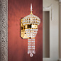 WA 2-1141 gold Oriental Orion настенный светильник с хрустальными подвесками — фото 1