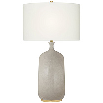 Culloden Table Lamp костяной кракелюр с льняным абажуром