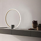 F45B01 01 Fabbian Olympic TL LED настольный светильник с круглым плафоном белый; цементно-серый — фото 2