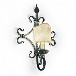 6342/A1 MM lampadari Lancia настенный светильник с декоративным металлическим корпусом и стеклянным плафоном