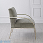 Swoop Chair-Grey Velvet-Nickel Global Views кресло
