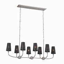 Adeena, классическое олово (Classic Pewter), черные абажуры