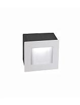 Sandy White Aluminium LED 3 Watt 270Lm 3000K 220-240 Volt 50Hz Beam Angle 15° IP54 L: 8 W: 7 H: 8 cm Cut Out: L: 6.4 x W: 6.7 cm