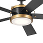 56" Salvo 5 Blade LED Indoor Ceiling Fan Satin Black люстра-вентилятор 330045SBK Kichler — фото 8