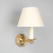 WB0008.BR.EU Octagonal Bathroom Wall Light, Brass