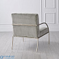 Swoop Chair-Grey Velvet-Nickel Global Views кресло