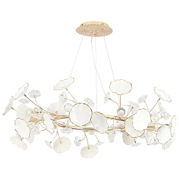 MARGO SP9R Crystal Lux Margo подвесная люстра с цветочными элементами и множеством плафонов