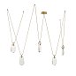 Люстра Arteriors Melt, античная латунь и прозрачное стекло — фото 10