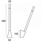 7226 Linea Light Snake LED AP square настенный светильник с LED и регулировкой белый — фото 3