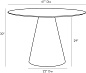 6855 Theodore Dining Table Arteriors обеденный стол — фото 7