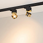 038121 Arlight Светильник SP-PLURIO-TRACK-4TR-R77-9W Warm3000 (BK-BRS, 36 deg, 230V) — фото 2
