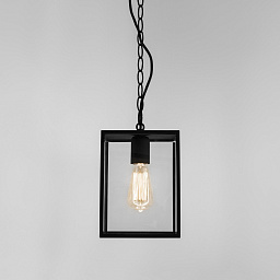 1095010 Astro lighting Homefield подвесной светильник в металлической раме на цепи чёрный