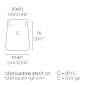ULM HIGH SQUARE POT 61x61x75 горшок, Vondom — фото 1