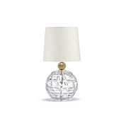 Trinket Lamp Clear with Brass Spinning Porta Romana