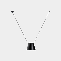 00-7391-05-05 Leds C4 Attic подвесной светильник с коническим плафоном черного цвета
