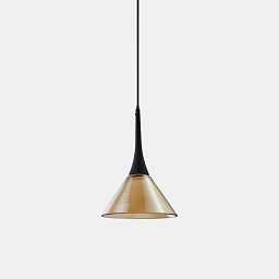 353623 Ideal lux Cocktail подвесной светильник с коническим стеклянным плафоном янтарного оттенка