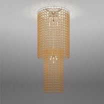 Потолочный светильник GIOGALI CA2 CRYSTAL AMBER GLOSSY CHROME E27 CE