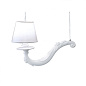 SE627-45B Karman Deja Vu L45 lampshade SP люстра с текстильным абажуром глянцевый белый — фото 1