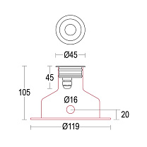 Segno Flat 45 GH1118.BAXW400EL