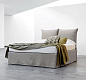 MILOS Двуспальная кровать из мягкой ткани со съемным чехлом Casamania & Horm