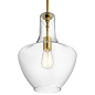 Everly 15.25" 1 Light Bell Pendant Clear Glass Natural Brass подвесной светильник 42141NBR Kichler — фото 5