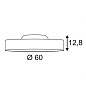135120 SLV MEDO 60 LED светильник накладной LED 40W, 3000К, черный — фото 3