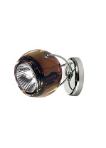 настенно-потолочный светильник медного оттенка с округлым корпусом