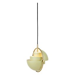 Подвесной светильник GUBI Multi-Lite Ø25,5, латунь / пустынный шалфей