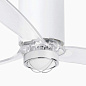 32033WW-9 Faro TUBE FAN люстра-вентилятор SMART WIZ со светом 17W белый глянцевый Ø1280 3 лопасти — фото 2