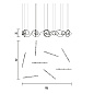 Подвесной светильник RAQAM N6 BASIC BATCH A MODULO 1X8 Masiero — фото 8