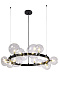 Люстра Crystal Lux AGATA SP15 V2 BLACK/TRANSPARENTE — фото 1