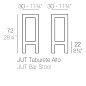Jut bar stool стул, Vondom — фото 1