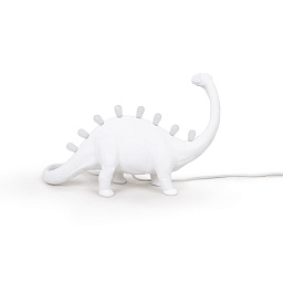 SE14762 Seletti Dinosaur Lamp настольный светильник в форме белого динозавра с источником света