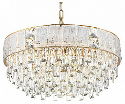 5070/12 Odeon Light Fiesta подвесной светильник с хрустальными кольцами золотого цвета