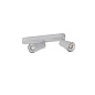 1008315 SLV PURI 2.0 Cone CW Double Asym QPAR51 grey настенный светильник — фото 1